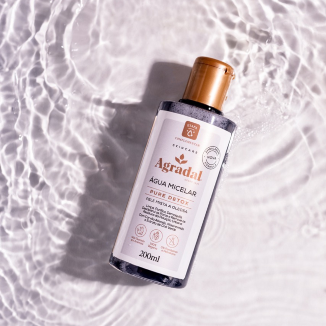 Água Micelar Pure Detox Agradal 200ml