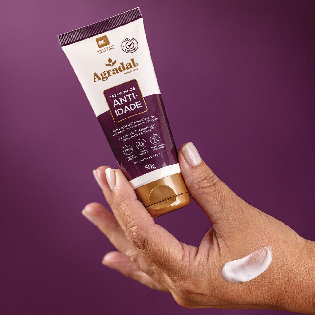 Novo Creme Mãos Anti-Idade Agradal 50 g