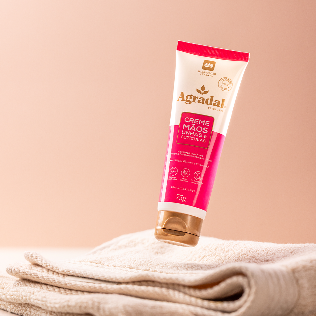 Novo Creme Mãos Unhas e Cutículas Agradal 75 g