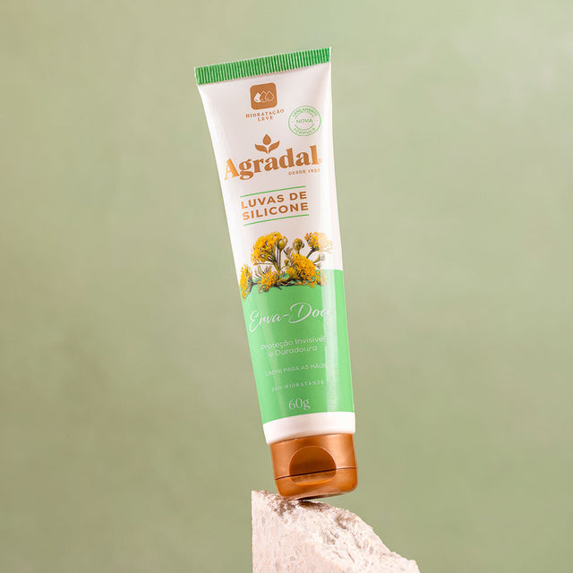 Creme Mãos Luvas de Silicone Erva-Doce Agradal 60g