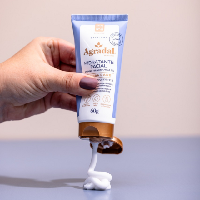 Hidratante Facial Pepino + Niacinamida 2% Hydra Care Agradal 60g
