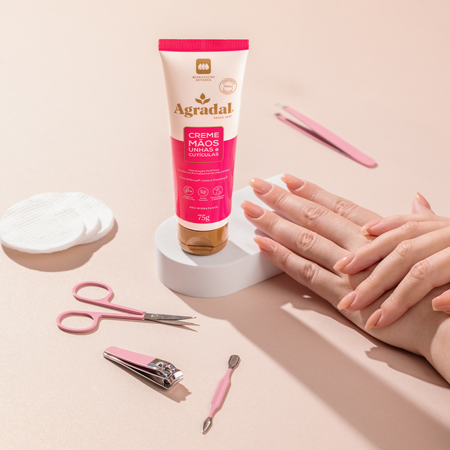 Novo Creme Mãos Unhas e Cutículas Agradal 75 g