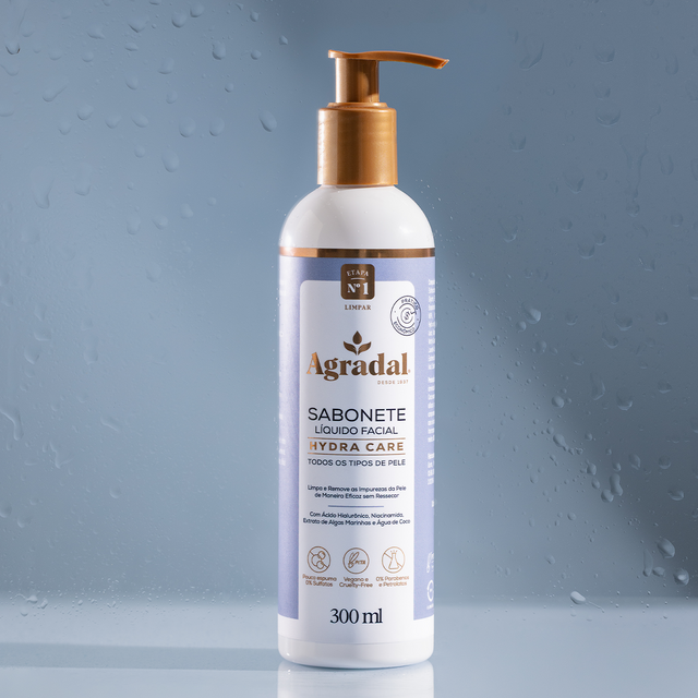 (OUTLET) Sabonete Facial Hydra Care Agradal 300 ml