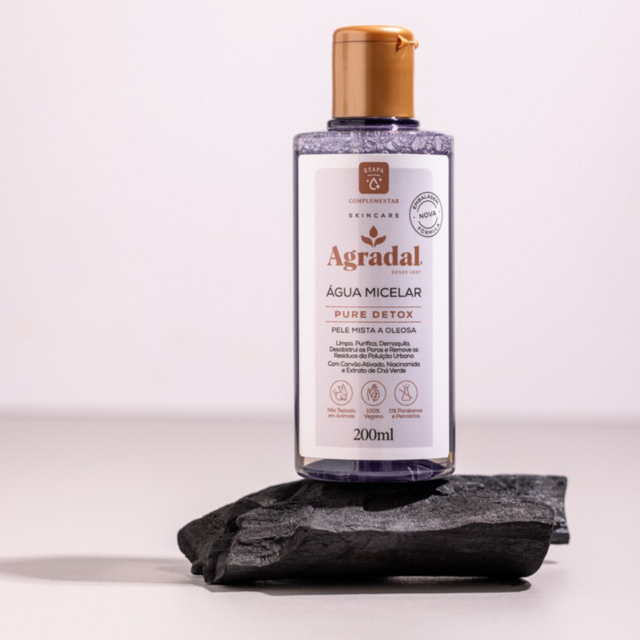 Água Micelar Pure Detox Agradal 200ml
